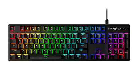 Gaming Keyboard HyperX Alloy Origins, Mechanical, Linear SW, Aluminum, Onboard Memory, Game Mode, RG
