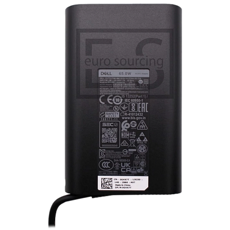 DELL  AC Adapter - European 65W AC Adapter with power cord (450-ABFS) 7,4*5,0 mm