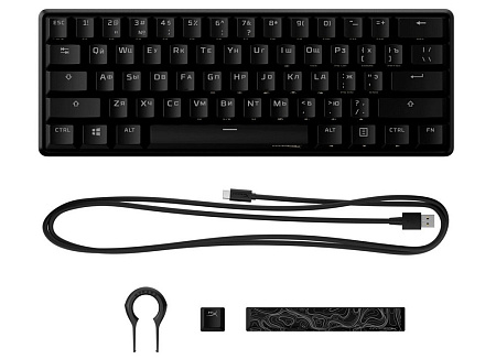 Клавиатура HyperX Alloy Origins 60, Проводное, Розовый