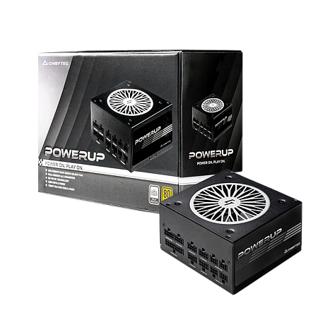 Power Supply ATX 850W Chieftec PowerUP GPX-850FC, 80+ Gold, 120mm, Active PFC, Full Bridge LLC + DC/