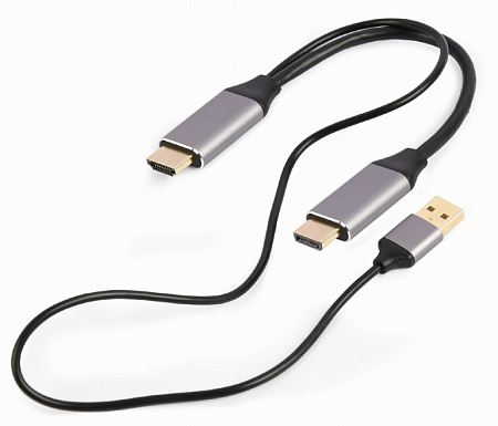 Adapter DP M to HDMI M  Active 4K Cablexpert "A-HDMIM-DPM-01" Display port male to HDMI male