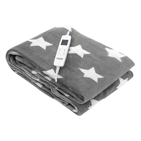 NOVEEN Electric Heated Blanket EB750 Grey Star 180x160 cm