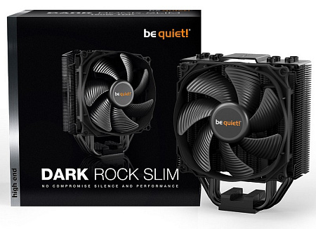 AC be quiet! "Dark Rock Slim" (11-23,6dBA, 1500RPM, 50.5 CFM, 120mm, PWM, 180W, 4x6mm, 620g.)