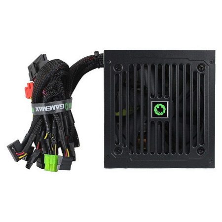 Power Supply ATX 500W GAMEMAX GE-500, 80+, 120mm, Active PFC, Temperature control fan, Black