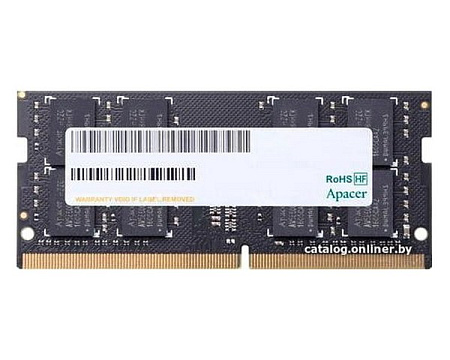 .8GB DDR4- 2666MHz SODIMM Apacer PC21300, CL19, 260pin DIMM 1.2V .8GB DDR4- 2666MHz SODIMM Apacer PC21300, CL19, 260pin DIMM 1.2V