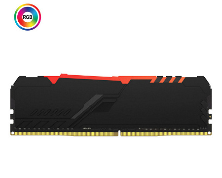 16GB DDR4-3200MHz Kingston FURY Beast RGB (KF432C16BB1A/16), CL16-18-18, 1.35V, Intel XMP 2.0, Blk 16GB DDR4-3200MHz Kingston FURY Beast RGB (KF432C16BB1A/16), CL16-18-18, 1.35V, Intel XMP 2.0, Blk