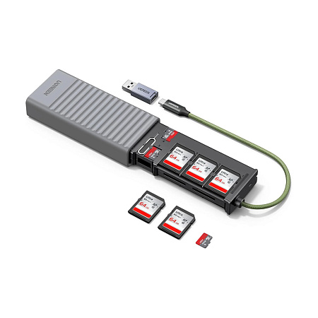 UGREEN CM856 3-Slot SD / microSD Card Reader Case 5Gbps USB-C / USB-A