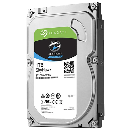 3.5" HDD 1.0TB-SATA- 64MB Seagate " SkyHawk (ST1000VX005)", Surveillance, CMR 3.5" HDD 1.0TB-SATA- 64MB Seagate " SkyHawk (ST1000VX005)", Surveillance, CMR