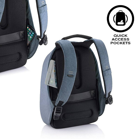 Backpack Bobby Hero Regular, anti-theft, P705.299 for Laptop 15.6" & City Bags, Light Blue Backpack Bobby Hero Regular, anti-theft, P705.299 for Laptop 15.6" & City Bags, Light Blue