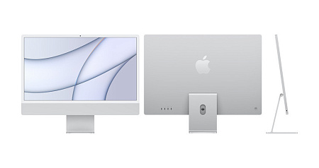 Моноблок Apple iMac A2438, M1 with 8-core CPU and 8-core GPU, 16ГБ/1024Гб, macOS Big Sur, Серебристый