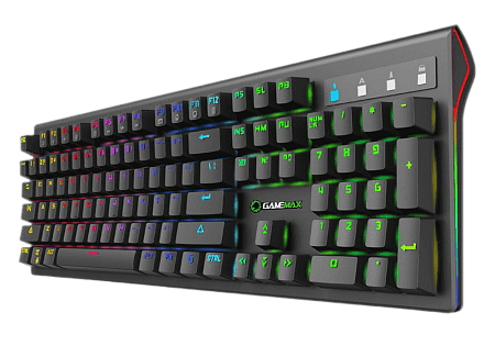 Gaming Keyboard Gamemax KG801, Mechanical, FN Keys, Anti-Ghosting, RGB, EN layout, Black.USB Gaming Keyboard Gamemax KG801, Mechanical, FN Keys, Anti-Ghosting, RGB, EN layout, Black.USB