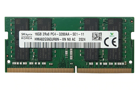 16GB DDR4- 3200MHz  SODIMM Hynix Original PC25600, CL22, 260pin DIMM 1.2V 