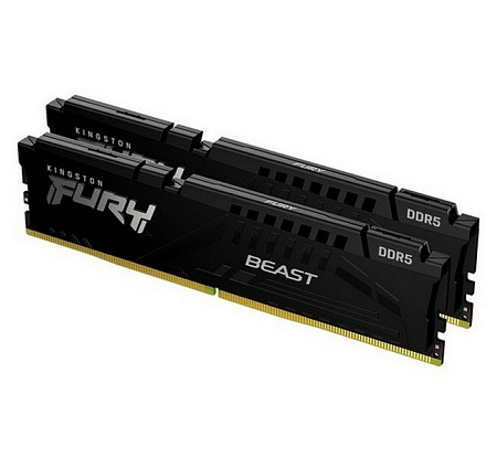 .64GB DDR5-6000MHz  Kingston FURY Beast (Kit of 2x32GB) (KF560C40BBK2-64), CL40-40-40, 1.35V, Intel 