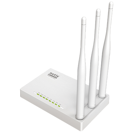 Wi-Fi N Netis Router, "WF2409E", 300Mbps, MIMO, 3x5dBi Fixed Antennas