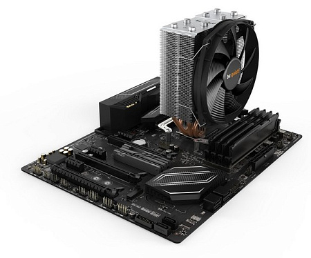 AC be quiet! "Shadow Rock Slim 2" (11.5-23,7dBA, 1400RPM, 86.3 CFM, 135mm, PWM, 160W, 4x6mm, 710g.)