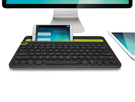 Клавиатура Logitech K480, Беспроводное, Чёрный