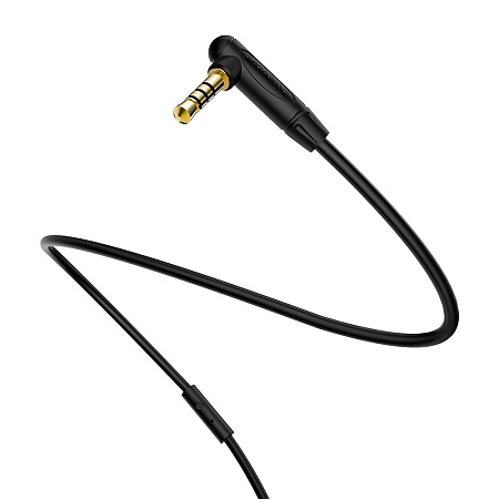 Borofone Cable Audio 3.5 to 3.5 BL5 with Mic, TPE (L=1M), Black Borofone Cable Audio 3.5 to 3.5 BL5 with Mic, TPE (L=1M), Black