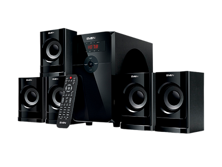 Audio System 5.1 SVEN "HT-201" 80w, USB, SD, FM, Display, RC, Black Audio System 5.1 SVEN "HT-201" 80w, USB, SD, FM, Display, RC, Black