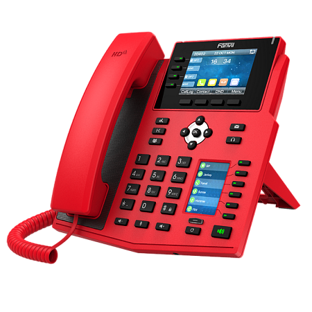 Fanvil X5U-R RED, High-end IP phone, Colour Display