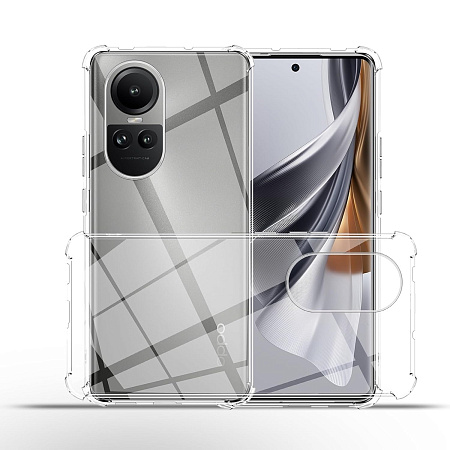 Helmet Case TPU Soft Oppo Reno 10, Clear Helmet Case TPU Soft Oppo Reno 10, Clear