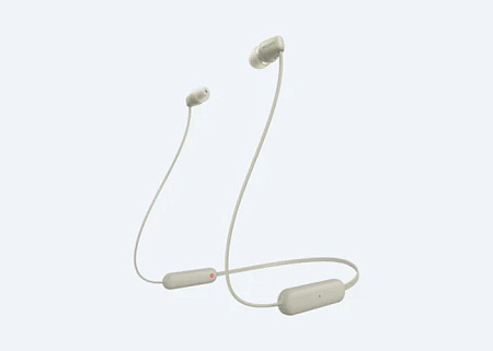 Bluetooth Earphones SONY WI-C100, Beige Bluetooth Earphones SONY WI-C100, Beige