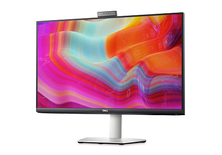 27" DELL S2722DZ, Silver, IPS, 2560x1440, 75Hz,4ms, 350cd, WebCAM, HDMI+DP+USB+TypeC, Spkrs, Pivot