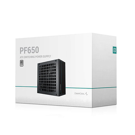 Power Supply ATX 650W Deepcool PF650, 80+, 120mm, Active PFC+Double tube forward, Flat cable design
