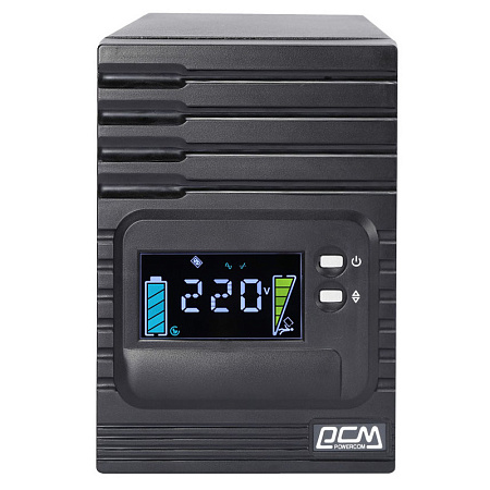 UPS PowerCom SPT-1500, 1500VA/1200W, Smart Line Interactive, Pure Sinewave, LCD, AVR, USB, SNMP, 8xI
