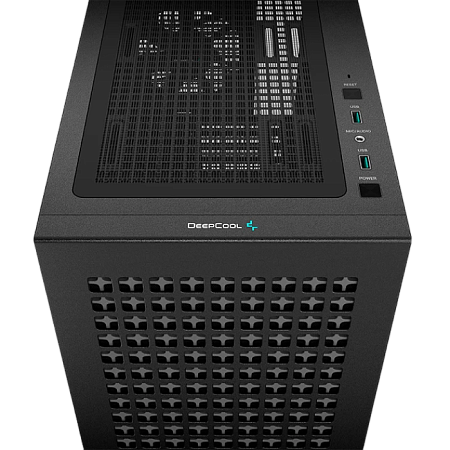 Case mATX Deepcool CH370, w/o PSU, 1x120mm, 2xUSB3.0, Fron Mesh, Tempered Glass, VGA & Headset holde