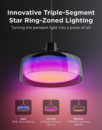 Умный потолочный светильник GOVEE Pendant Light Round 15” Умный потолочный светильник GOVEE Pendant Light Round 15”