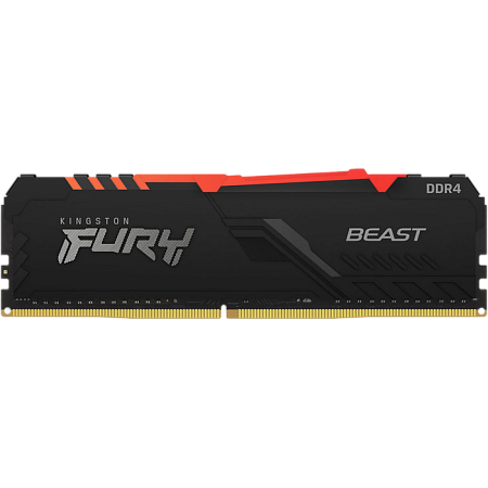 16GB DDR4-3200MHz Kingston FURY Beast RGB (KF432C16BB1A/16), CL16-18-18, 1.35V, Intel XMP 2.0, Blk 16GB DDR4-3200MHz Kingston FURY Beast RGB (KF432C16BB1A/16), CL16-18-18, 1.35V, Intel XMP 2.0, Blk