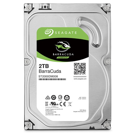 3.5" HDD  2.0TB -SATA-256MB  Seagate " BarraCuda (ST2000DM008)"