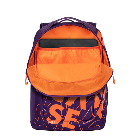 Backpack Rivacase 5430, for Laptop 15,6" & City bags, Violet/Orange