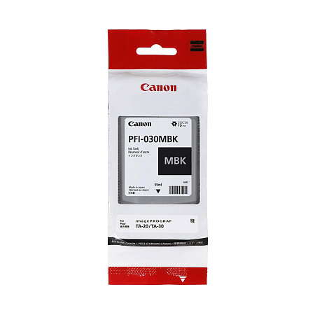 Canon PFI-030MBK (3488C001) Ink Cartridge, Matte Black