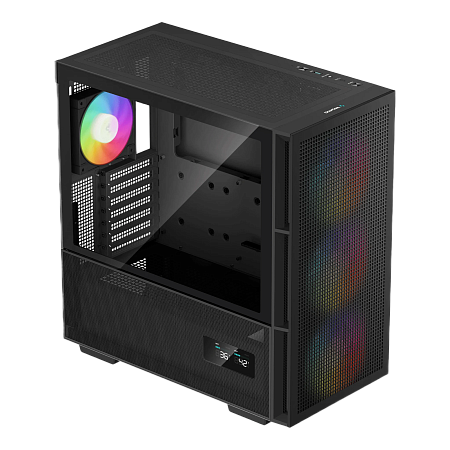 Case ATX Deepcool CH560 Digital, 3x140mm&1x120mm ARGB, USB-C, USB3.0, Front Mesh,Hybrid Side panel, 