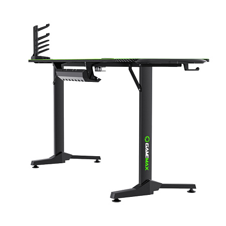 Gaming Desk Gamemax D140-Carbon RGB, 140x60x75cm, Headsets hook, Cup holder, Cable managment, RGB Le Gaming Desk Gamemax D140-Carbon RGB, 140x60x75cm, Headsets hook, Cup holder, Cable managment, RGB Le