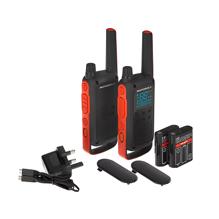 Motorola Walkie-Talkie TalkAbout T82, Twin, IPx2, 16 Channels, 10km, Black Motorola Walkie-Talkie TalkAbout T82, Twin, IPx2, 16 Channels, 10km, Black
