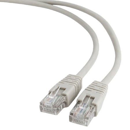  1.5m, Patch Cord  Gray  PP12-1.5M, Cat.5E, Cablexpert, molded strain relief 50u" plugs