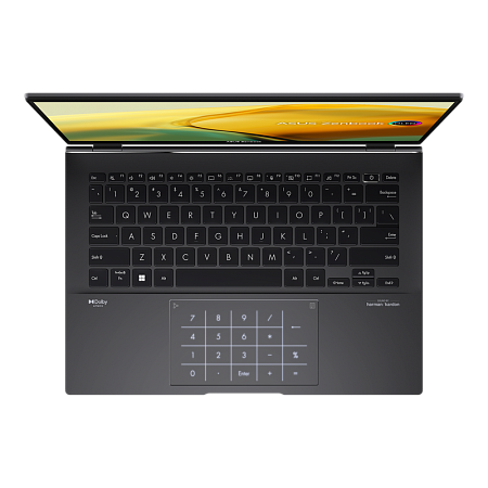 Ноутбук 14" ASUS Zenbook 14 OLED UM3402YA, Jade Black, AMD Ryzen 7 5825U, 16Гб/1024Гб, Без ОС