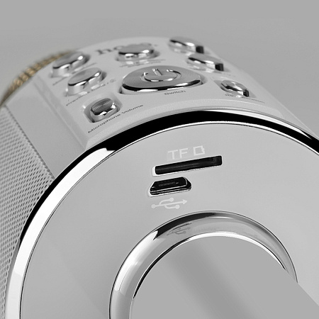 Karaoke Microphone HOCO "BK3" Silver, Wireless Karaoke Microphone HOCO "BK3" Silver, Wireless