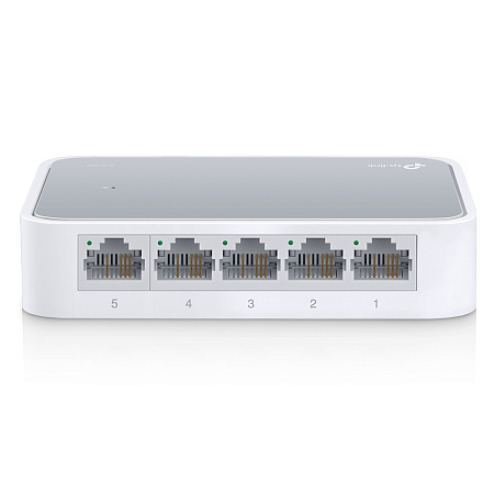 .5-port 10/100Mbps Desktop Switch  TP-LINK "TL-SF1005D", Plastic Case
