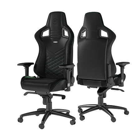 Gaming Chair Noble Epic NBL-PU-GRN-002 Black/Green, User max load up to 120kg / height 165-180cm