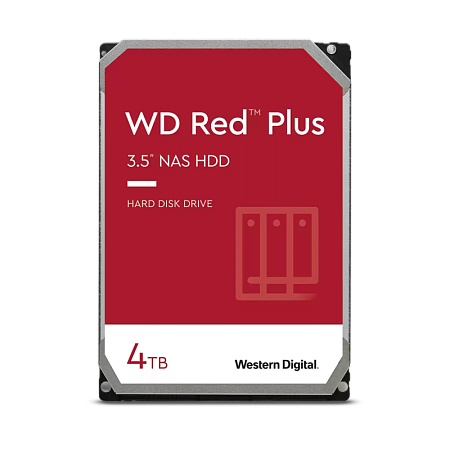 3.5" HDD  4.0TB-SATA-256MB   Western Digital "Red Plus (WD40EFPX)", NAS, CMR