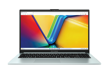 Ноутбук 15,6" ASUS Vivobook Go 15 E1504FA, Green Grey, AMD Ryzen 5 7520U, 8Гб/512Гб, Без ОС