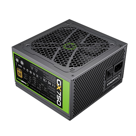 Power Supply ATX 750W GAMEMAX GX-750, 80+ Gold, 120mm, Active PFC, LLC+DC/DC, Temperature control fa Power Supply ATX 750W GAMEMAX GX-750, 80+ Gold, 120mm, Active PFC, LLC+DC/DC, Temperature control fa