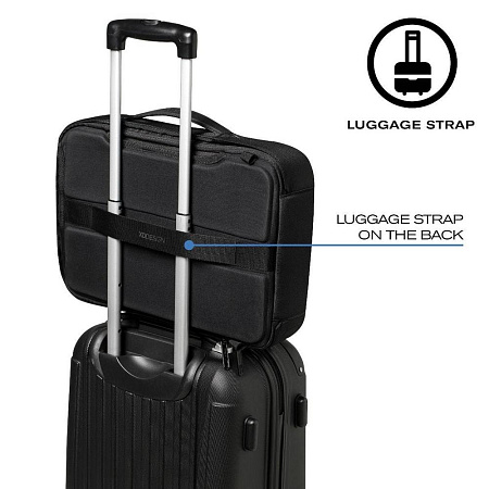 15.6" Bobby Bizz anti-theft backpack & briefcase, Black, P705.571