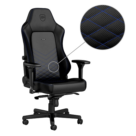 Gaming Chair Noble Hero NBL-HRO-PU-BBL Black/Blue, User max load up to 150kg / height 165-190cm