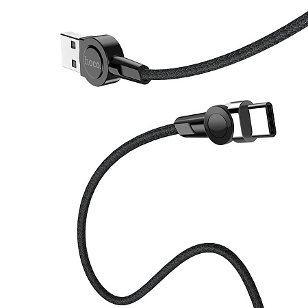 Hoco Cable USB to Type-C Magnetic S8 2.4A 1.2m, Black Hoco Cable USB to Type-C Magnetic S8 2.4A 1.2m, Black