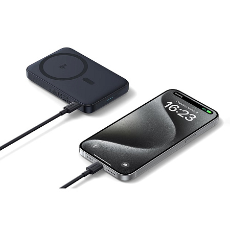 Baseus Power Bank Magsafe PicoGo Qi2 with Kickstand 5000mAh, 20w with cable Type-C 0.3m, Black