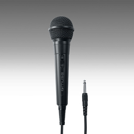 Караоке микрофон MUSE MC-20 B, Проводной аналоговый, Чёрный